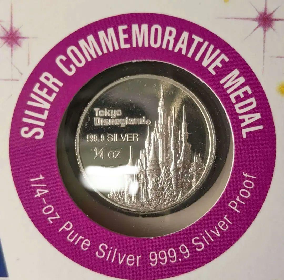 ディズニー 10周年記念 1/4オンス 純銀 999.9 シルバーメダル