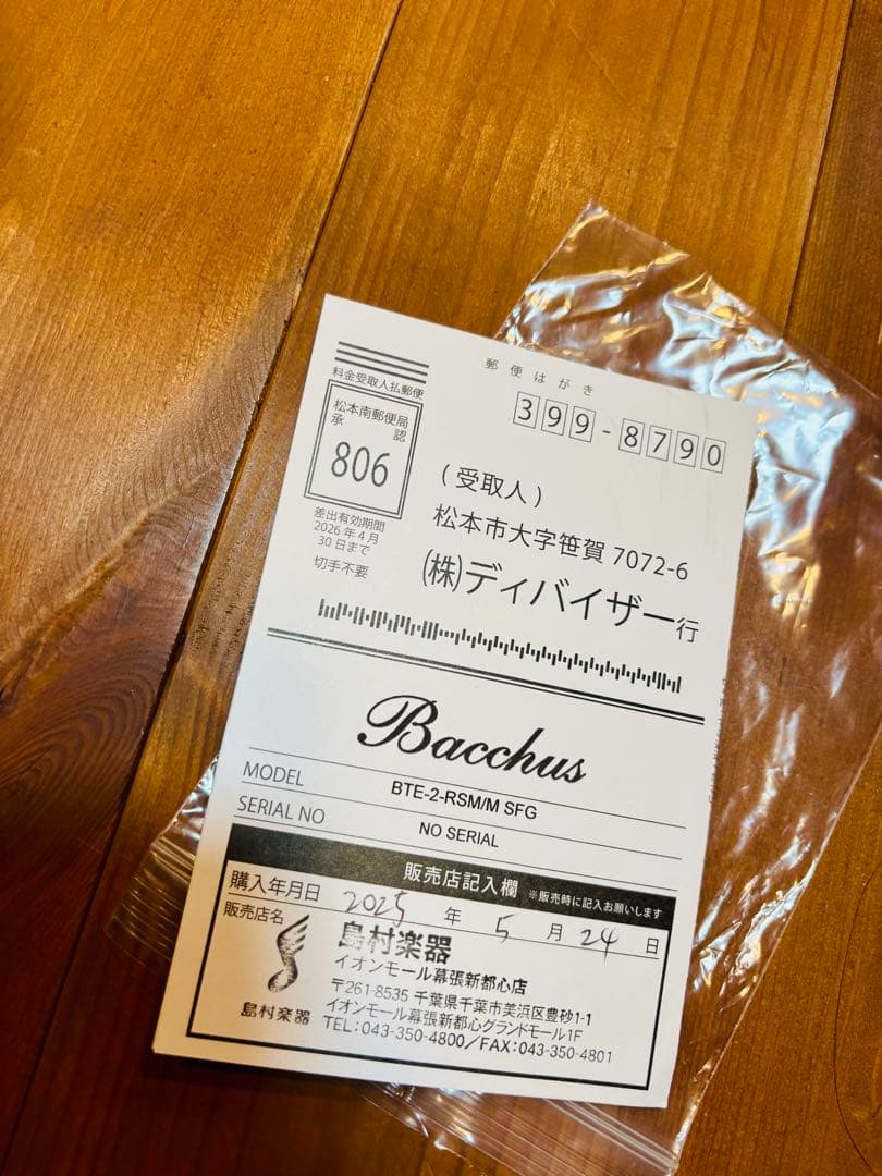 極美品！バッカス　エレキギター　BTE-2-RSM/M サーフグリーン