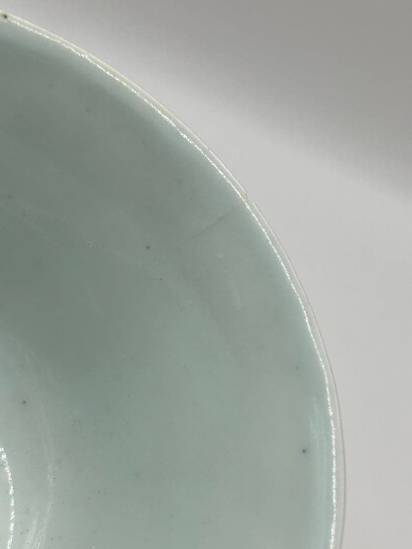 中国　清時代　染付　喜字紋お碗　送料込み0827