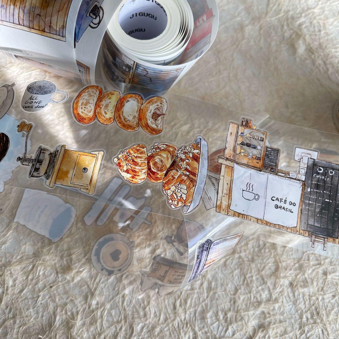 DingDing文创《咖啡时光》海外マスキングテープ マステ 【2735】