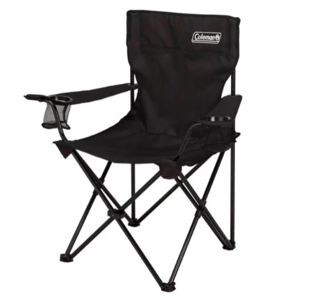 【新品未使用】コールマン アームチェア 限定ブラック 黒 ホルダー付き 6脚