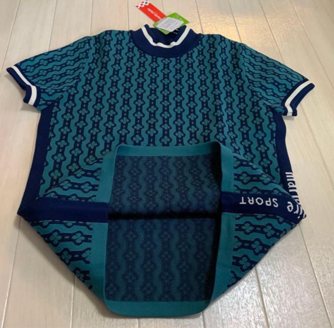 新品■22,880円【マリクレール 】レディース　半袖セーター 、スカート L
