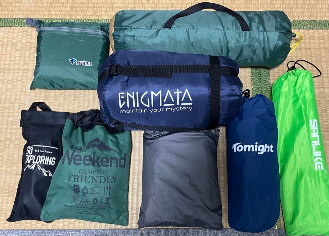 テント&タープ&寝袋他セット