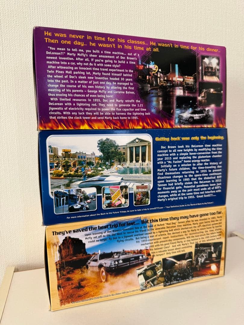 デロリアン 未開封品3点セット 1/24 WELLY製(絶版品 )タイムマシーン