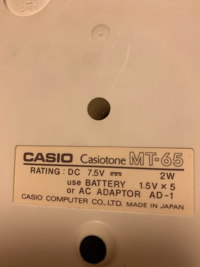 CASIO TONE MT-65 カシオトーン　スレンテン　シンセサイザー