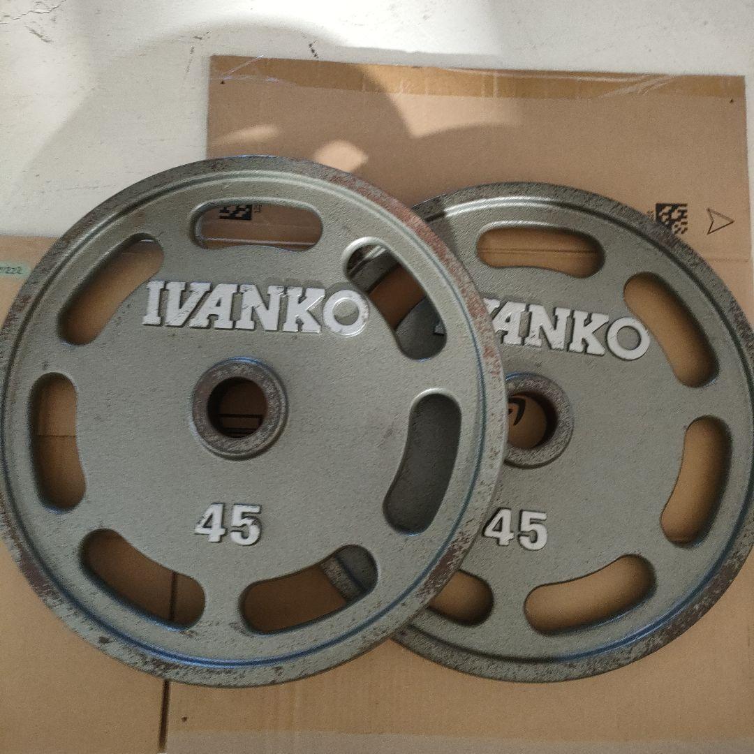 7/0728m01 IVANKO 45ポンド ダンベルプレート　2枚