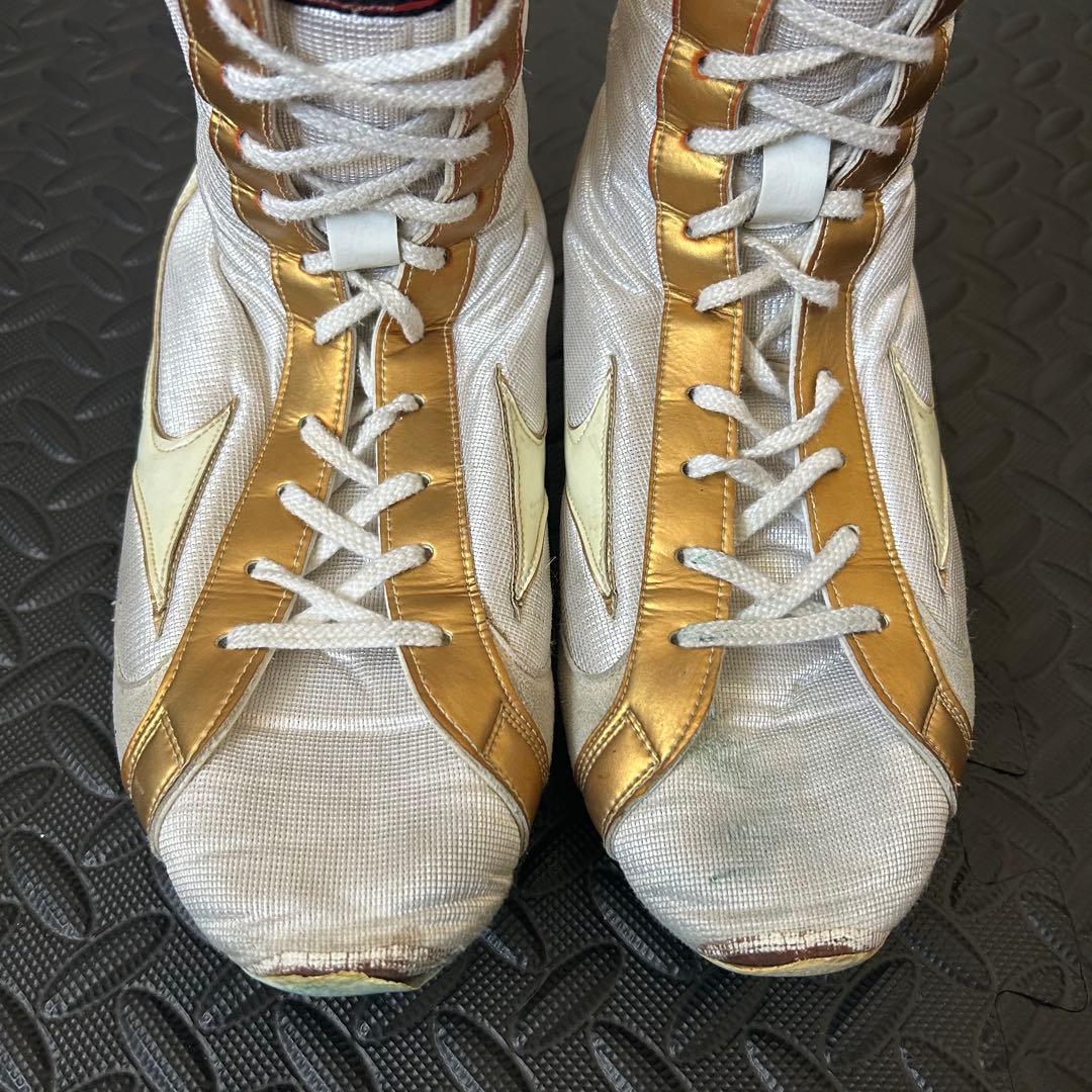 Mizuno ボクシングシューズ ホワイト/ゴールド