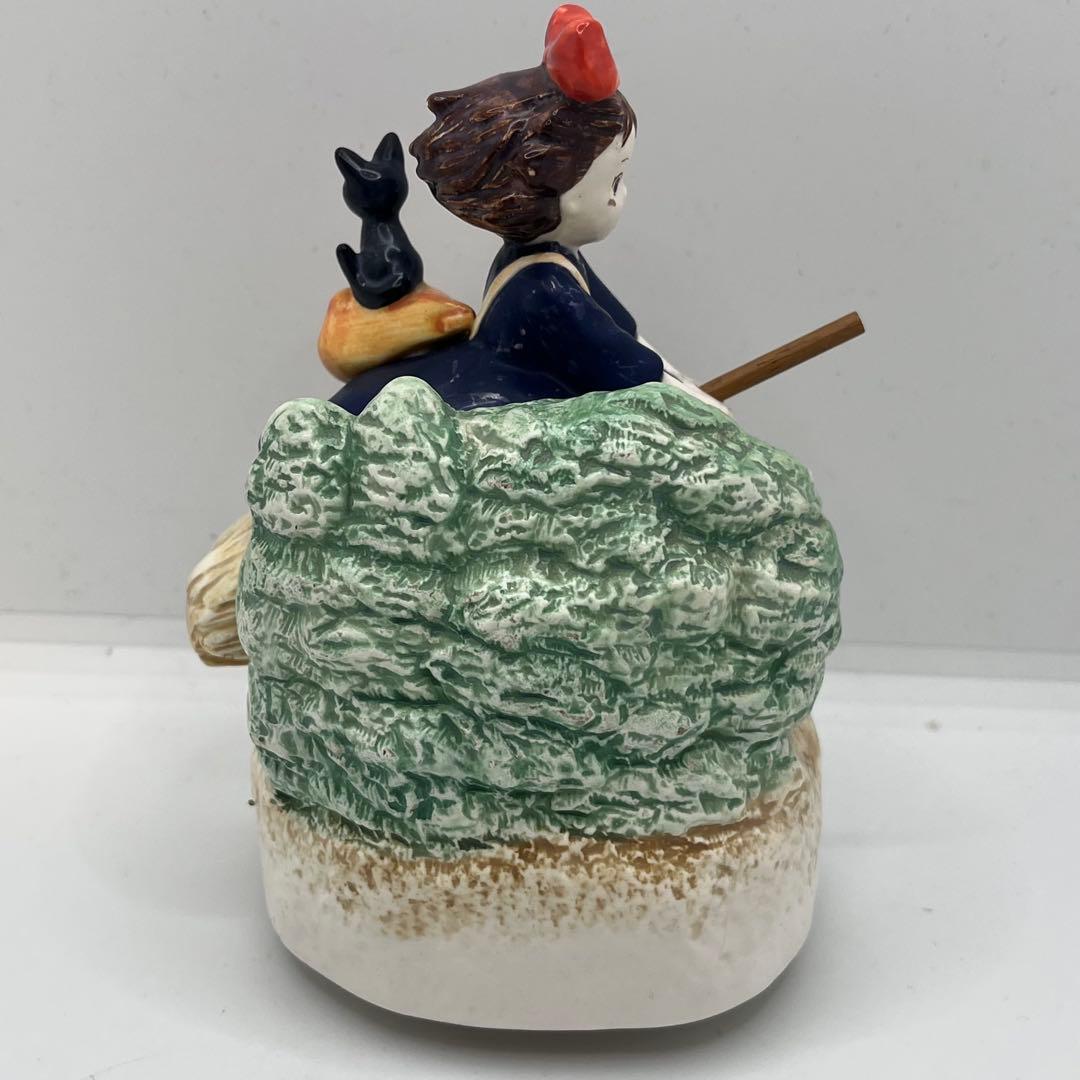 【レア】魔女の宅急便 オルゴール 置物 キキ　ジジ ルージュの伝言 ジブリ　陶器