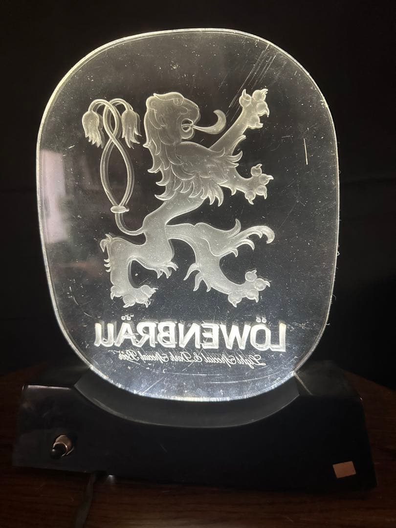 LOWENBRAU BEER ヴィンテージ ネオンスタンド 米国製