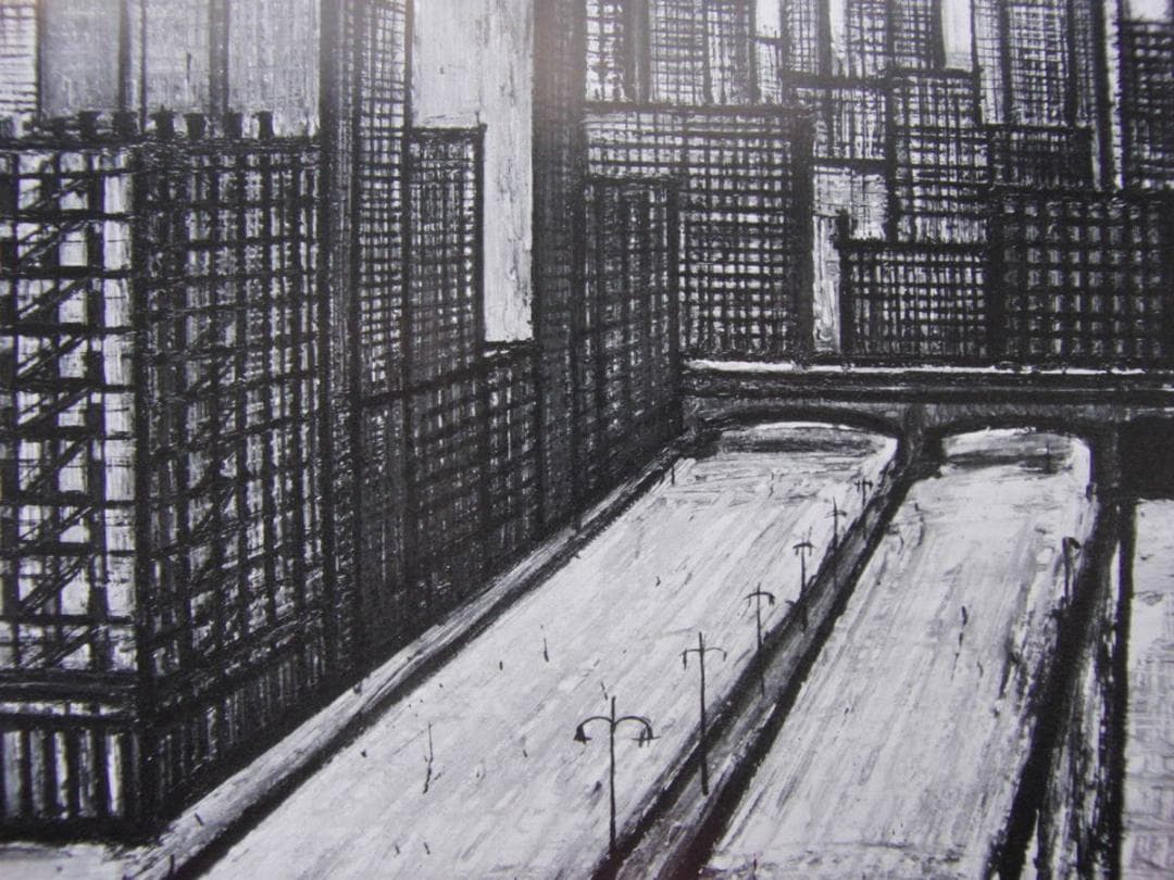 ベルナール・ビュッフェ「NEW YORK-Ancesboro bridge」