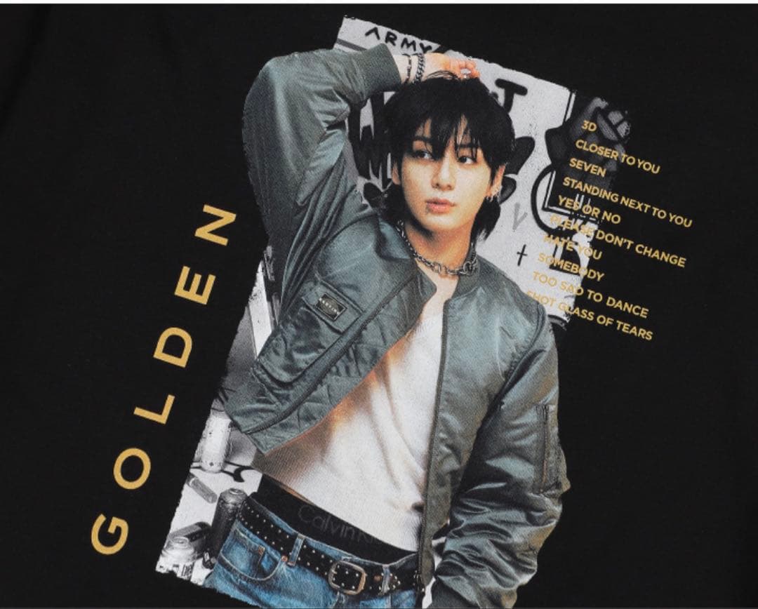 【新品・未開封】BTS ジョングク GOLDENグッズ Tシャツ XL