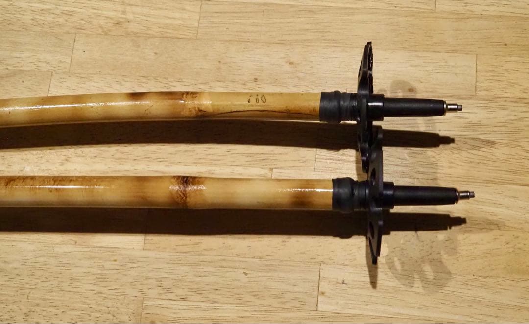 長さストラップ選択　KanazawaPOLES 30cmグリップ　ホワイト　夜光