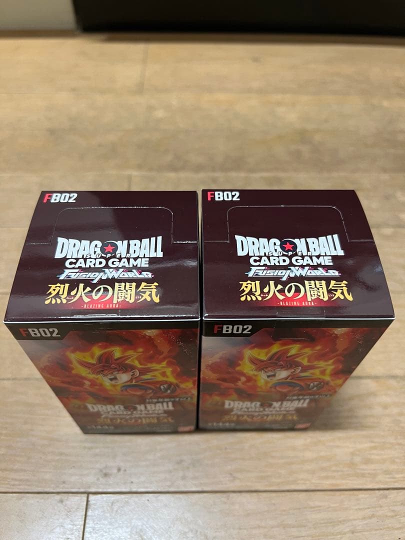 ドラゴンボールカード 烈火の闘気 2BOX 新品未開封　テープ付き