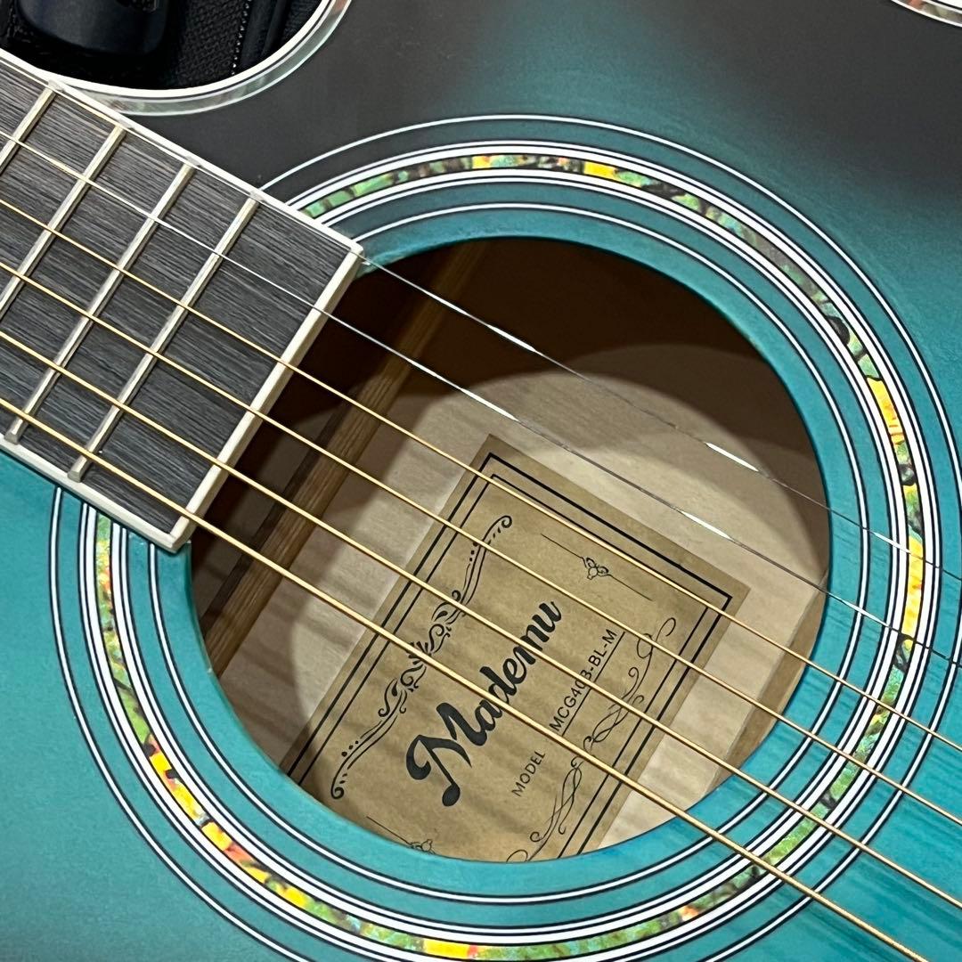 新品未使用　Mademu アコースティックギター MCG40B-BL-M