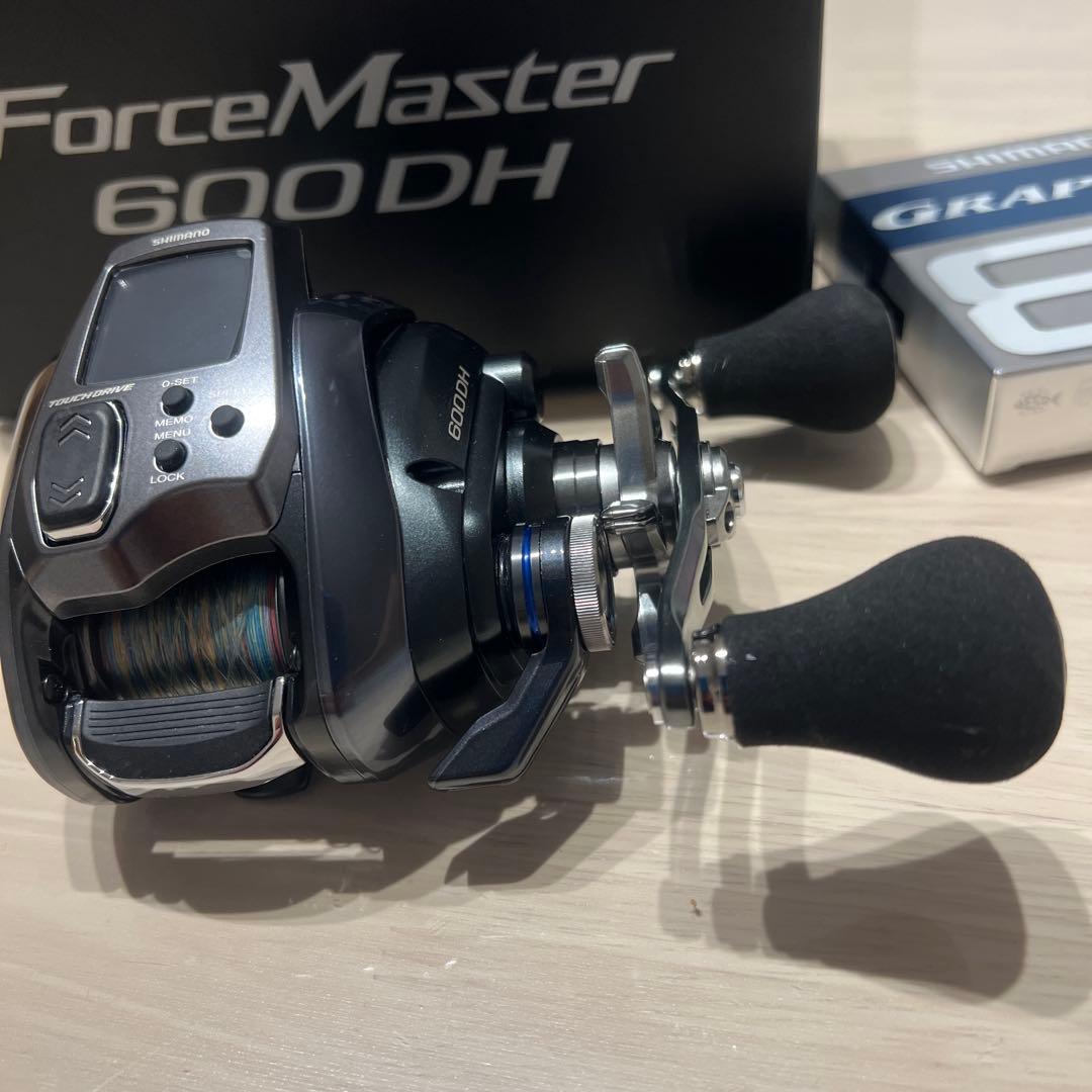 美品　23シマノ電動リール フォースマスター 600ダブルハンドル　右ハンドル