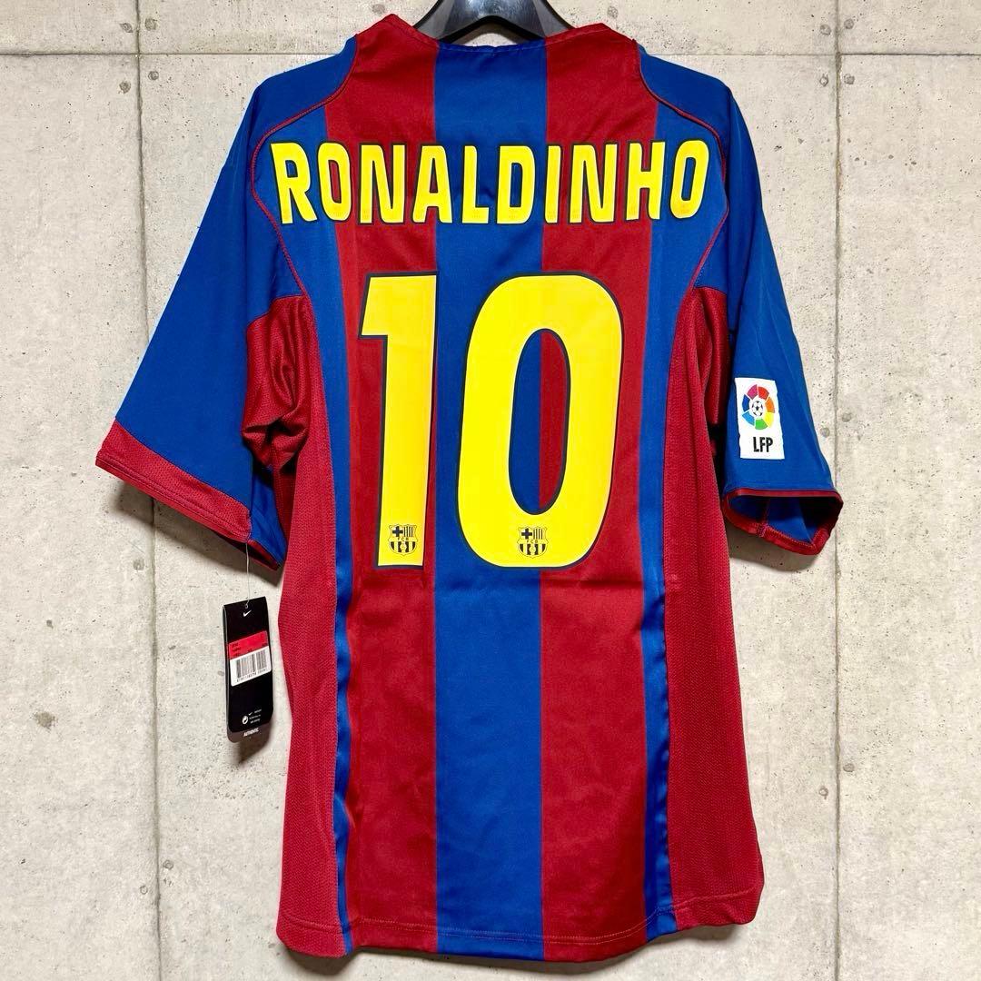 【新品/タグ付き】04/05 FCバルセロナ♯10 ロナウジーニョ 【Lサイズ】