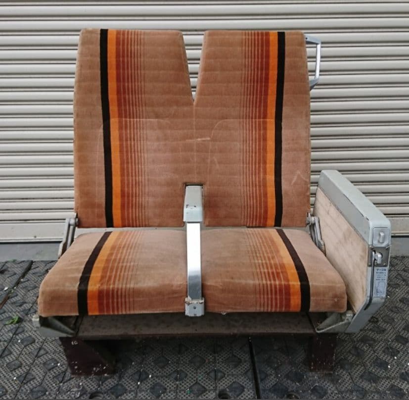 快速海峡 50系客車 客室座席 新幹線０系 鉄道座席 2人掛け 布張り