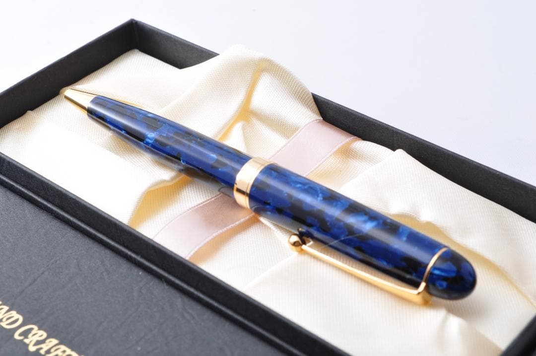 新品✨ ハンドメイド　ボールペン 大西製作所 手作り 【ブルー】