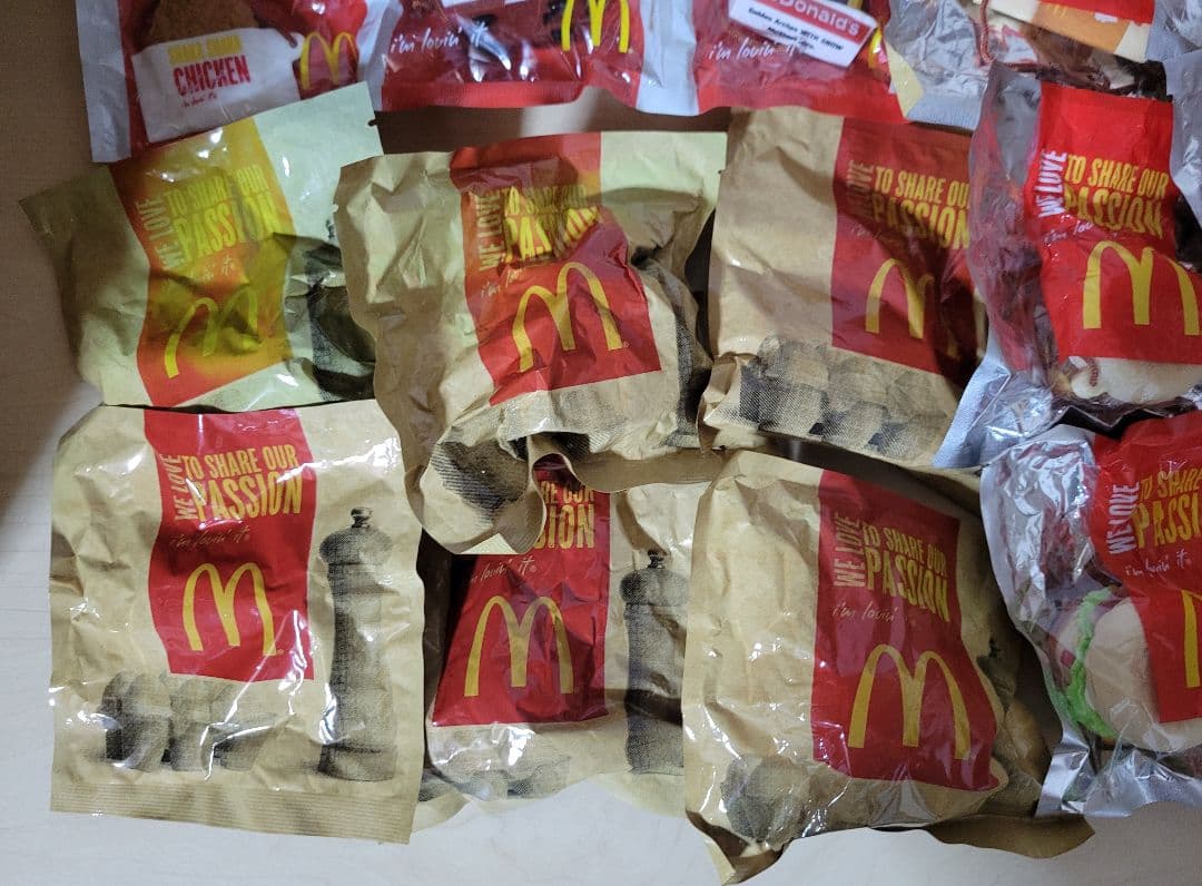 激レア！マクドナルド 新品フードストラップ1〜3弾コンプセット/非売品