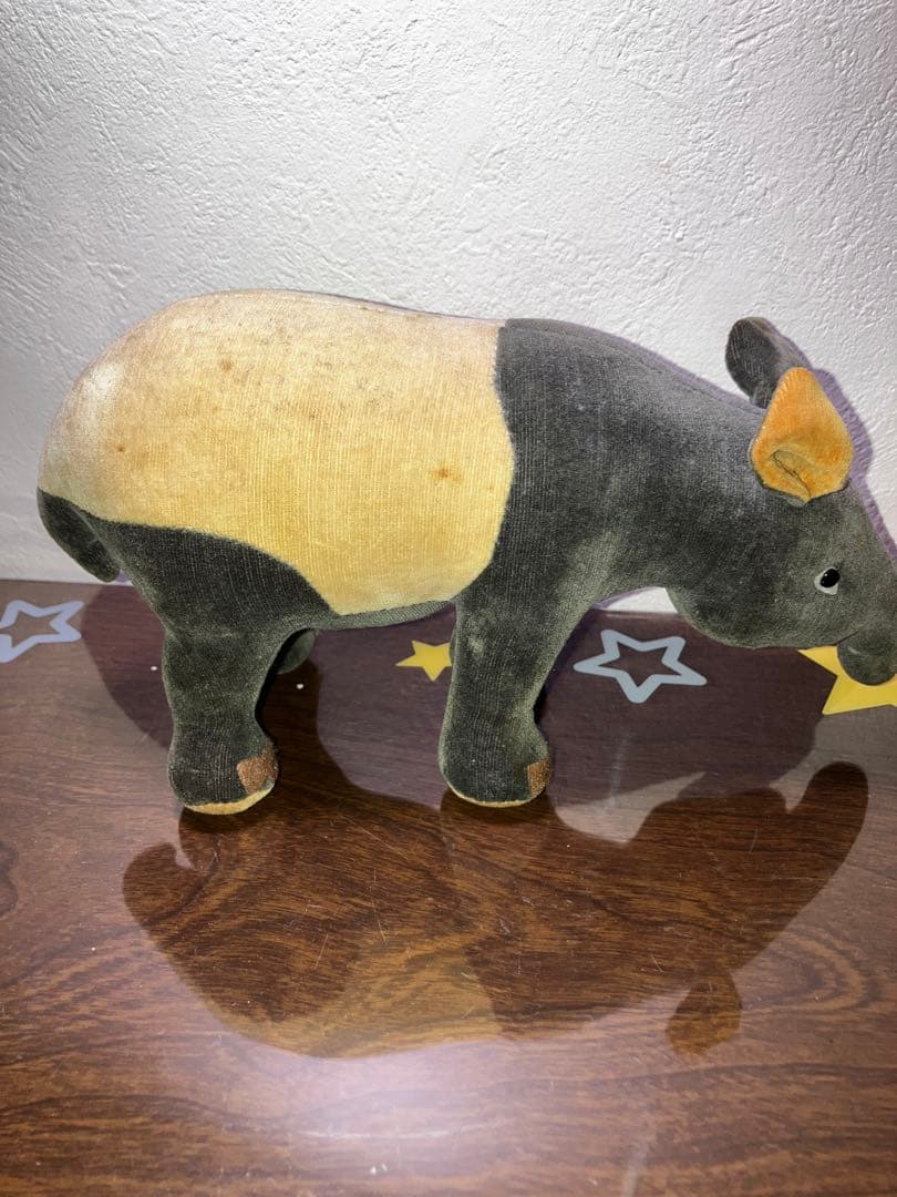 東京動物園協会　おがくずぬいぐるみ　バク　昭和レトロ　おがくず人形