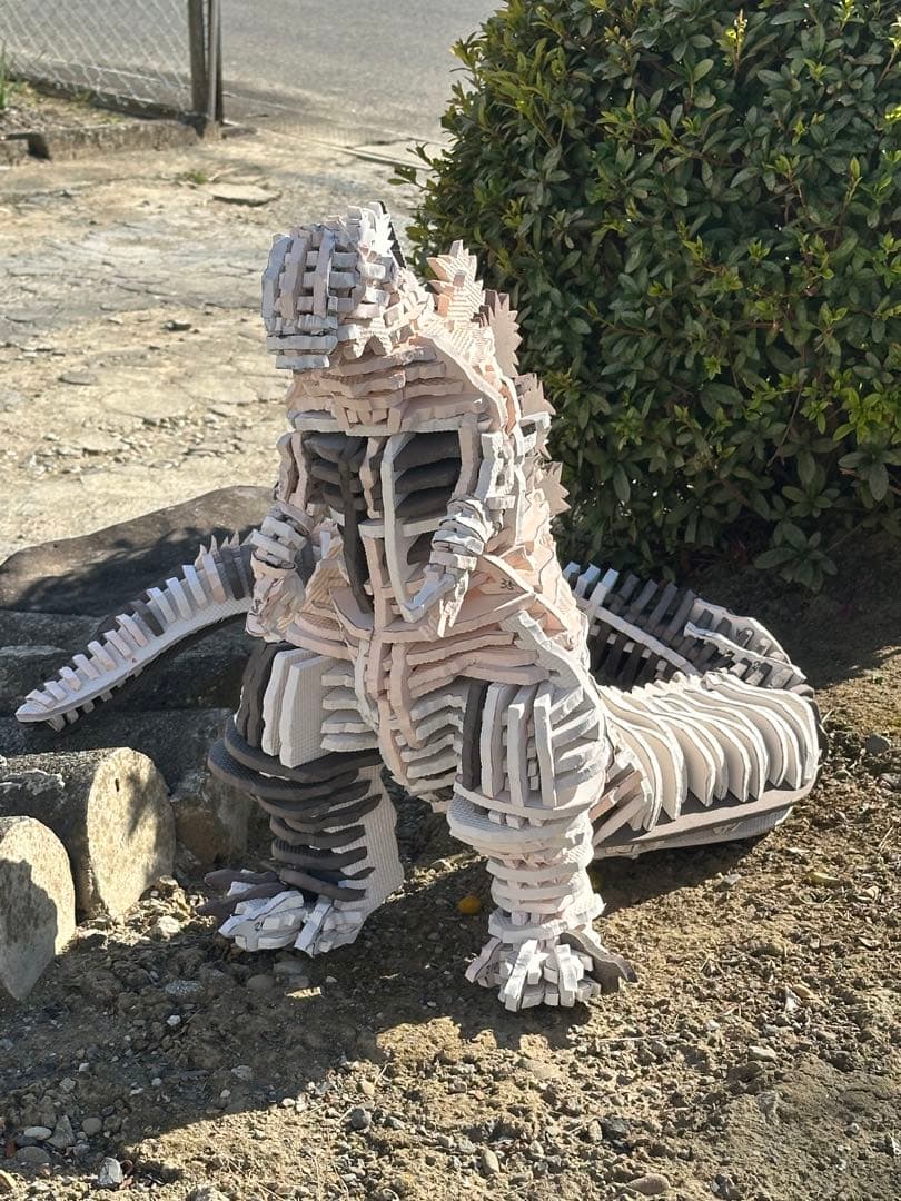 手作り　ゴジラ　フィギュア アート作品　一点もの