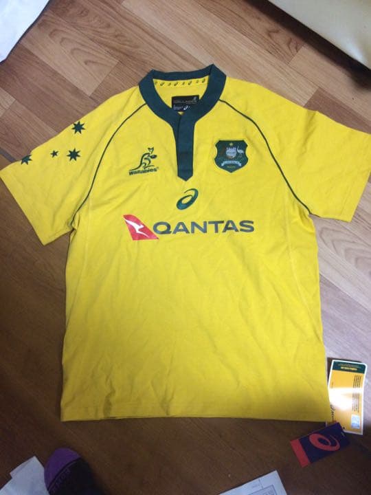 新品☆アシックス ラグビーオーストラリア代表シャツ L