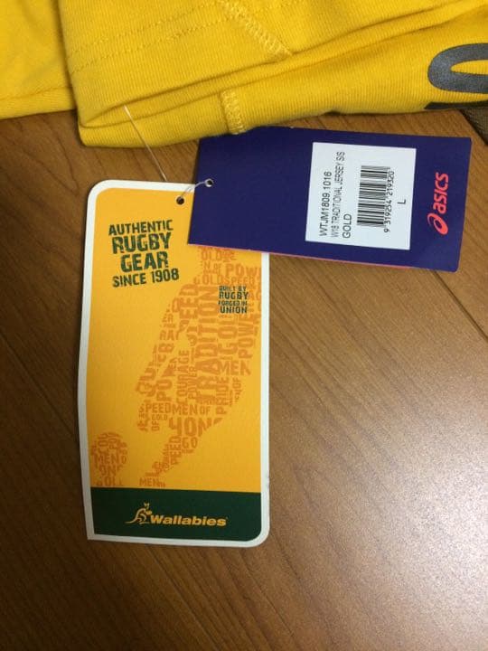 新品☆アシックス ラグビーオーストラリア代表シャツ L