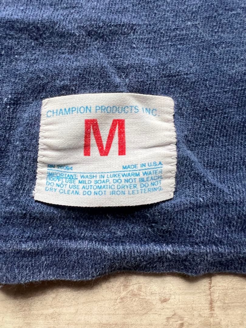 1973年〜1982年バータグ後期OLDチャンピオンフットボールリメイクTシャツ