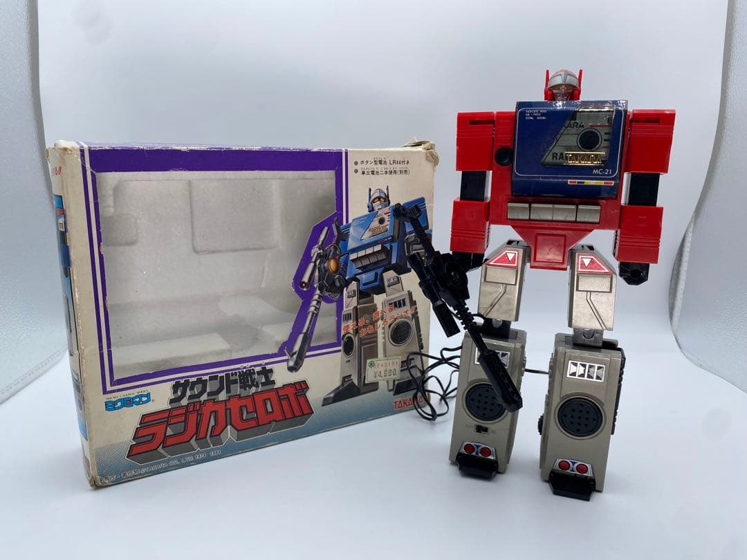 TAKARA タカラ ミクロマン サウンド戦士 ラジカセロボ 箱付属 当時物