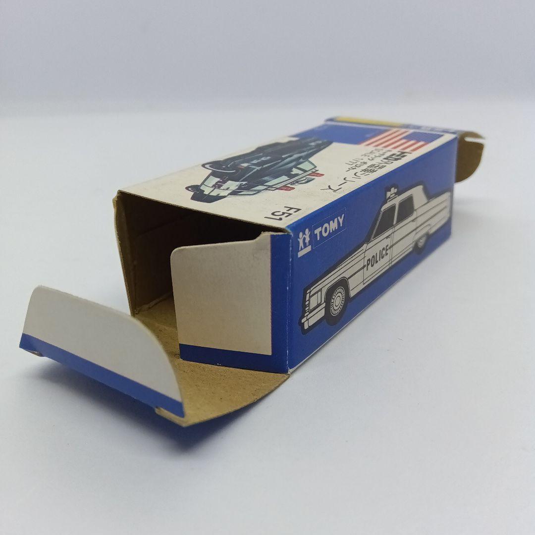 トミカ 青箱 日本製 F51 キャデラックポリスカー Aグリーンカラー