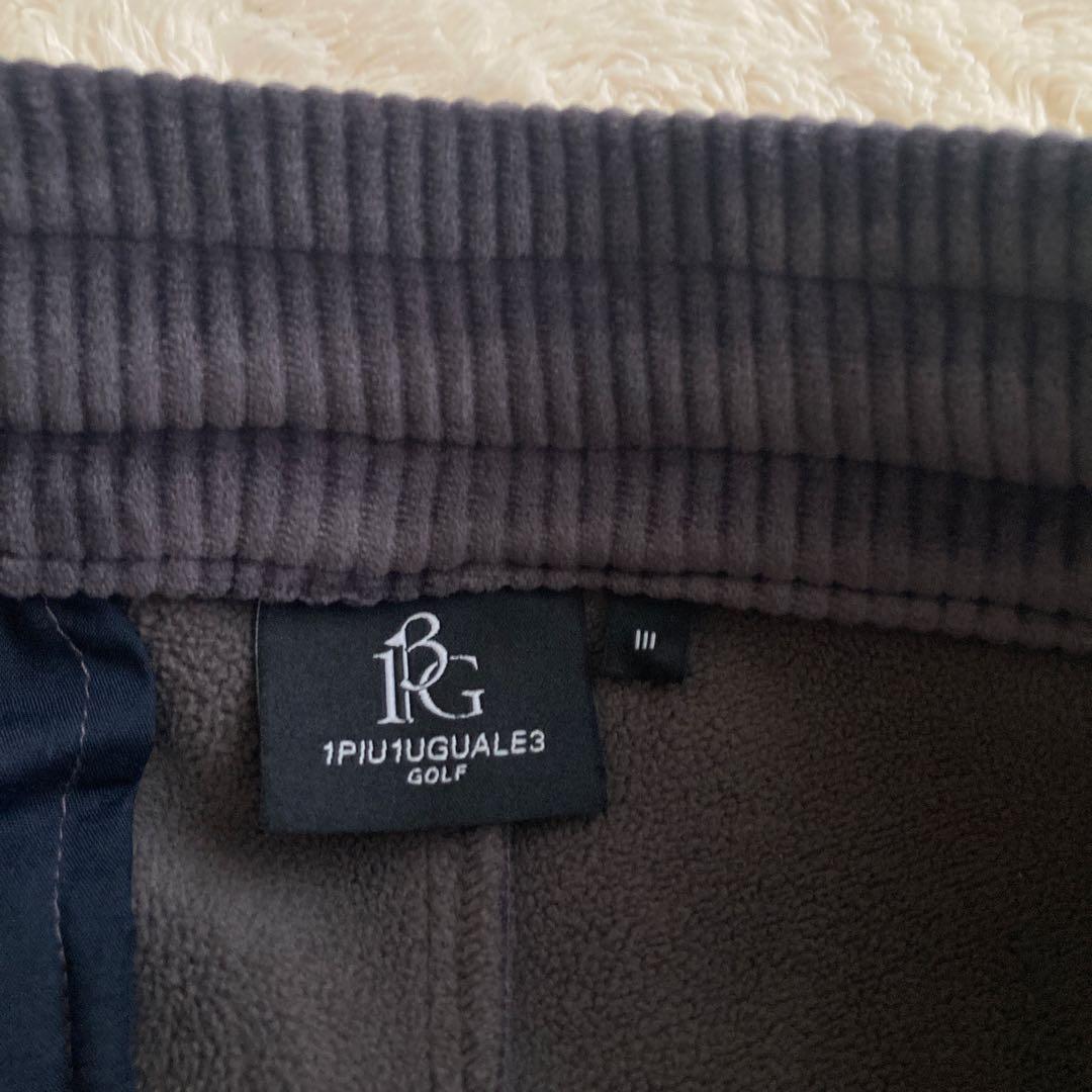 未使用級！1PIU1UGUALE3 GOLF コーデュロイ裏起毛ジョガーパンツ