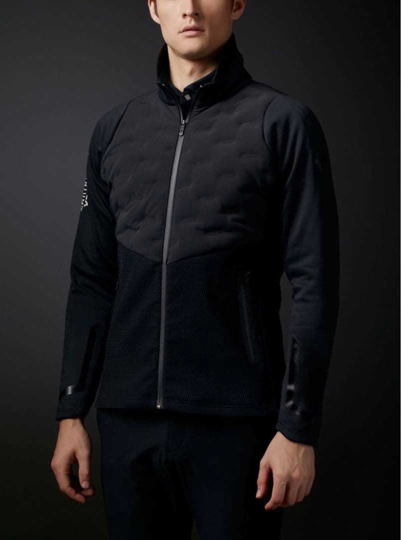 定価約9.8万　デサントゴルフ　g-arc グリーンダウンジャケット　撥水　防風