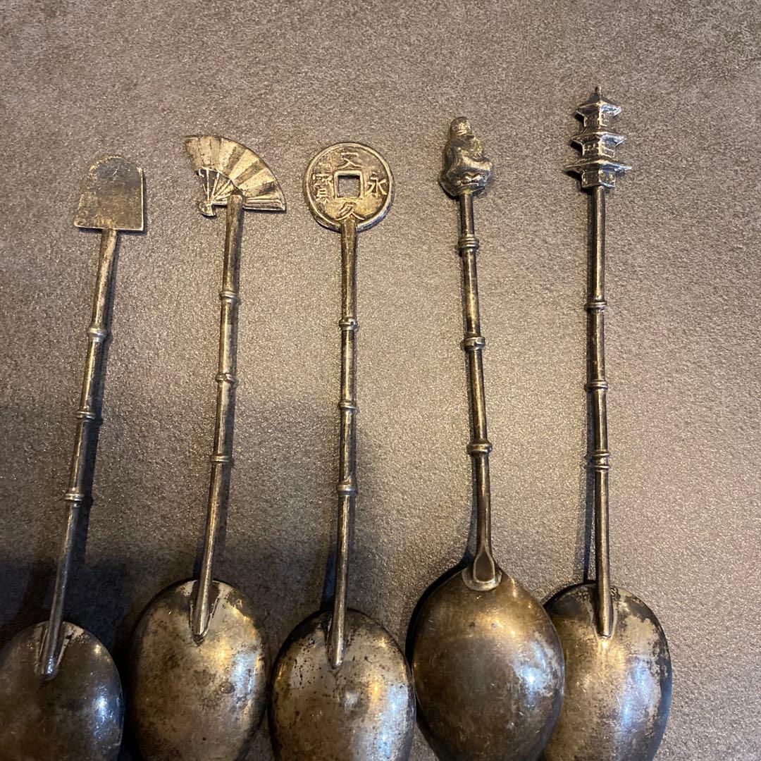 銀製アンティークスプーン 8本SET