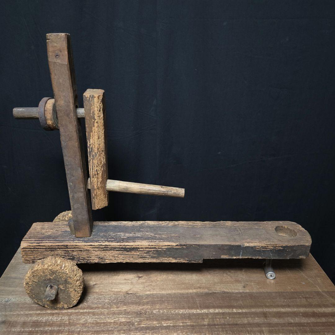 木製三輪車(一部鉄あり)のスペシャルオブジェ古物骨董古道具