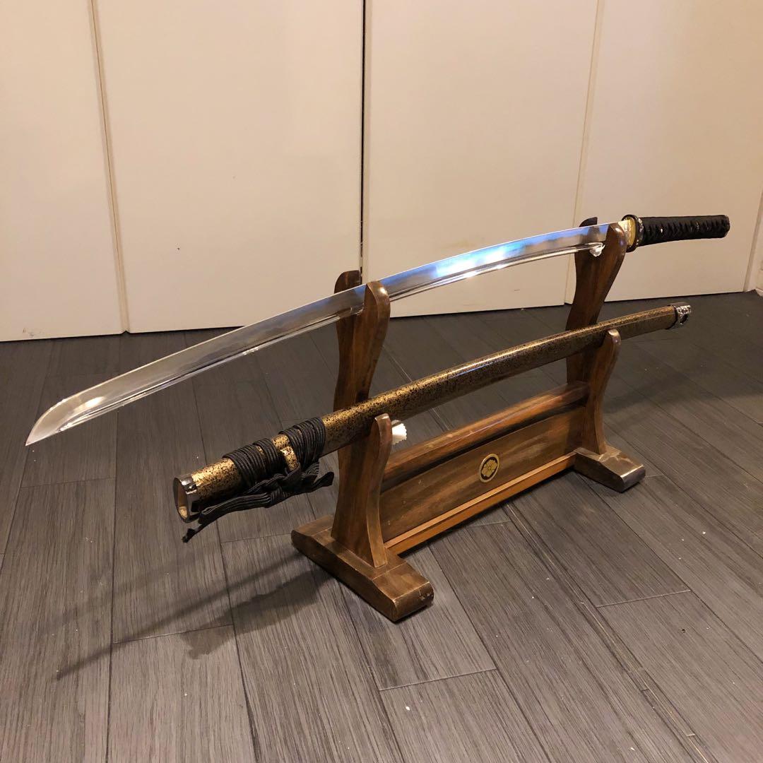 最高級模造刀　梓想庵 上杉謙信拵え 姫鶴一文字　居合刀　樋入り刀身