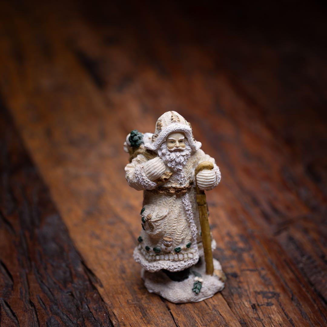 白い　サンタクロース オブジェ　クリスマス