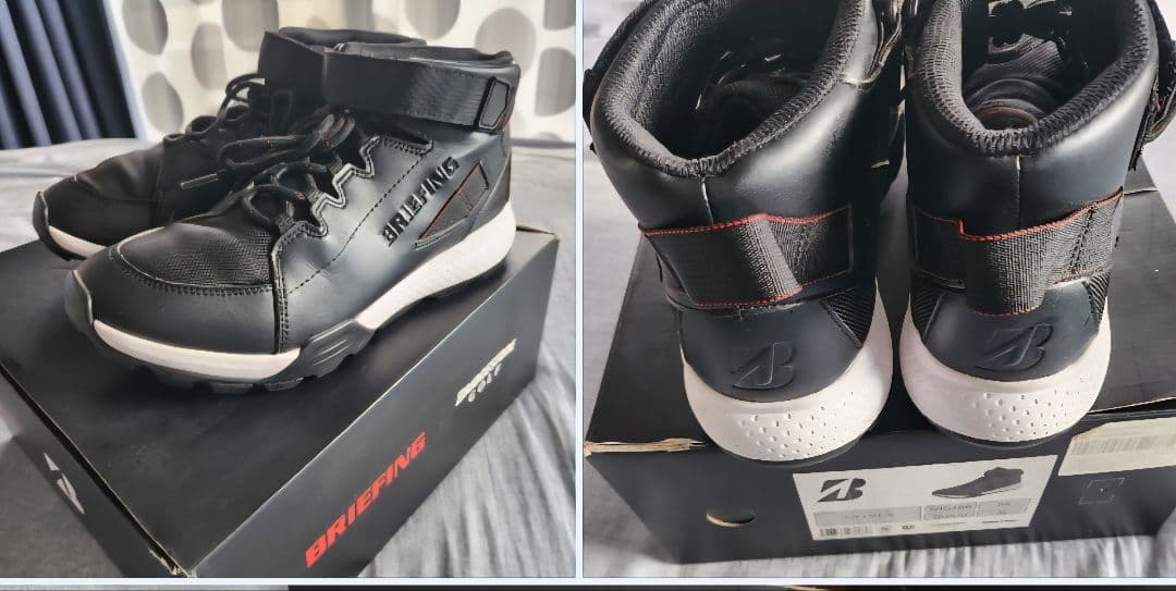 希少☆ブリーフィング×BSコラボ　ゴルフシューズ　2６cm　ハイカット　黒