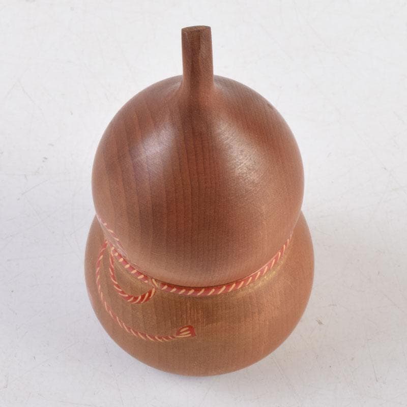 茶道具　一位彫　浩平造　内金溜　瓢香合　共箱　V　9055