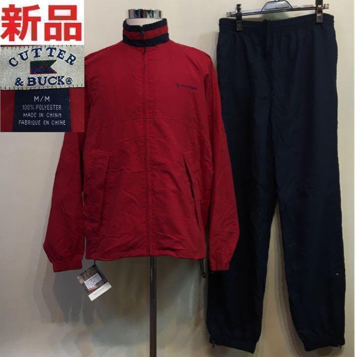 新品未使用 カッターアンドバック◆ゴルフ 撥水 ナイロン ジャケット パンツ M