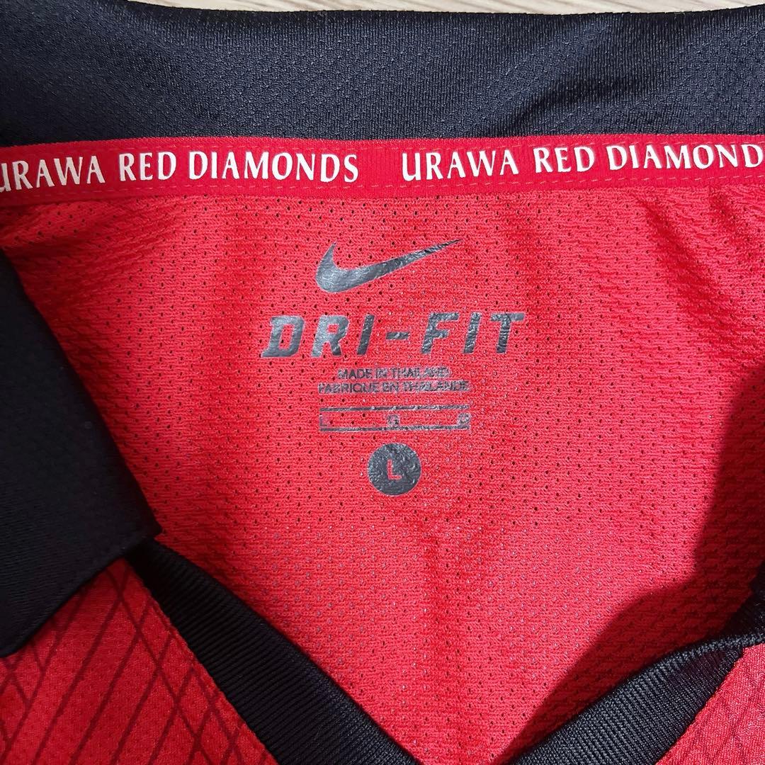【直筆サイン】浦和レッズ永田充ユニフォーム 2010 ホーム Nike L 正規