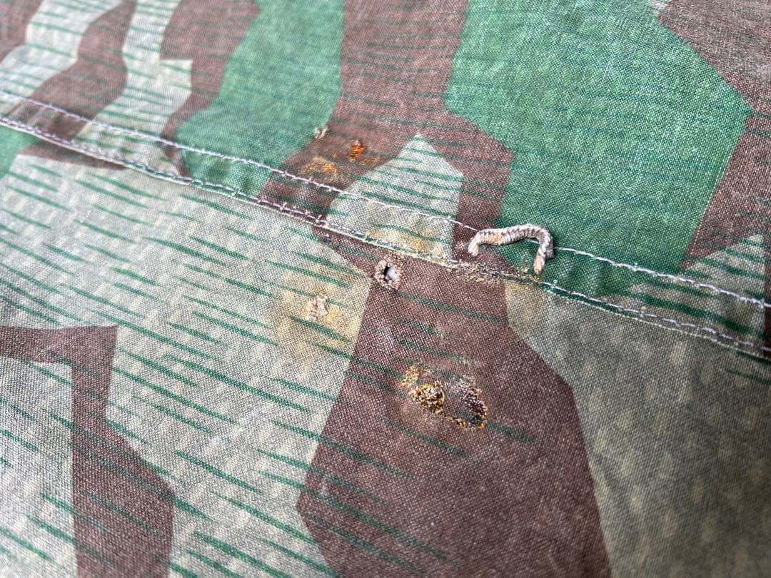 ②スイス軍幕×1 スプリンターカモ ツェルトバーン ミリタリー テント 実物