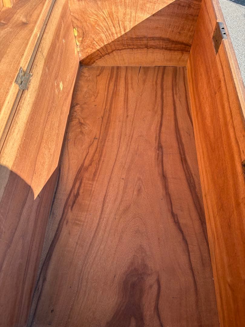 レトロ　アンティーク　木製トランク　トランク　木箱　船トランク