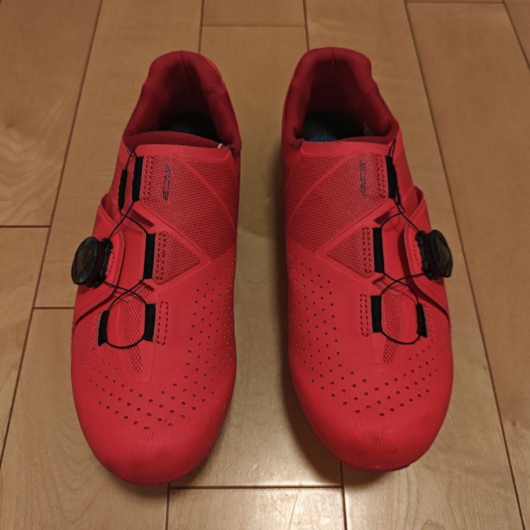 シマノ　SHIMANO　RC3　レッド　26.5　クリートペダル付き　ほぼ未使用