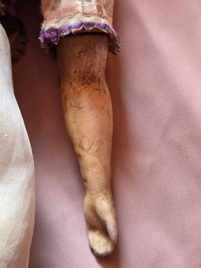 アメリカン　アンティーク　蝋人形 ワックスドール　wax doll