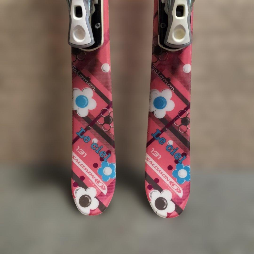 サロモン ジュニアスキー板 130cm Le ciel ビンディング付