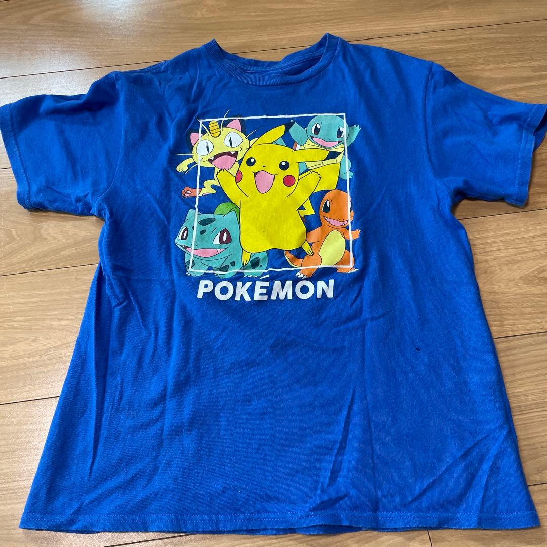 ポケモン ピカチュウ Tシャツ 青