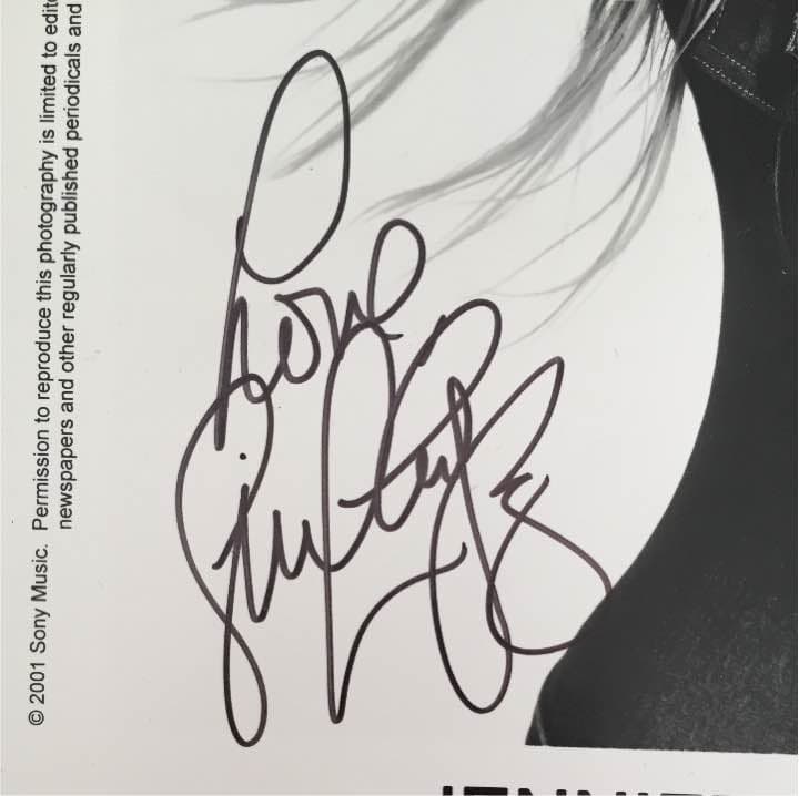 【お値段交渉可】Jennifer Lopez 直筆サイン入りフォト