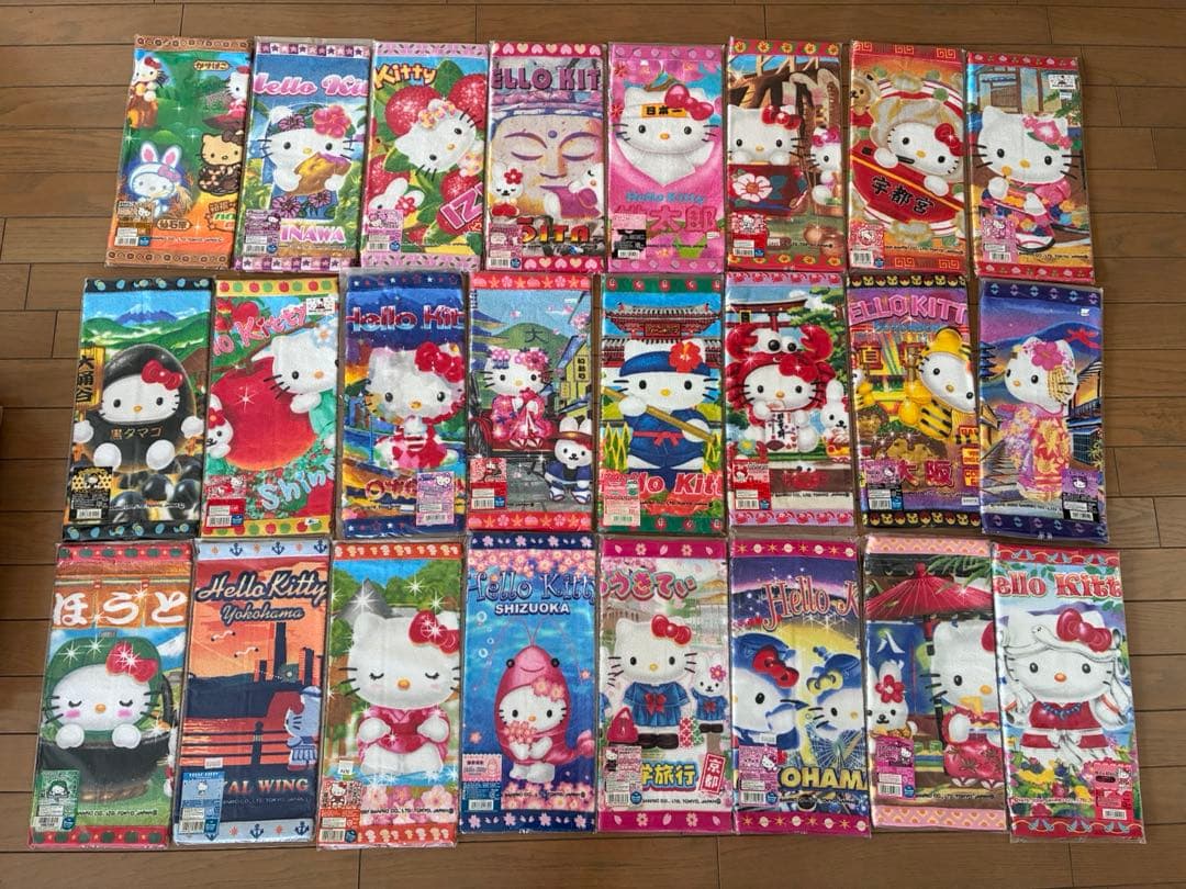 ハローキティ ご当地限定タオル　85枚　バラ売り相談可