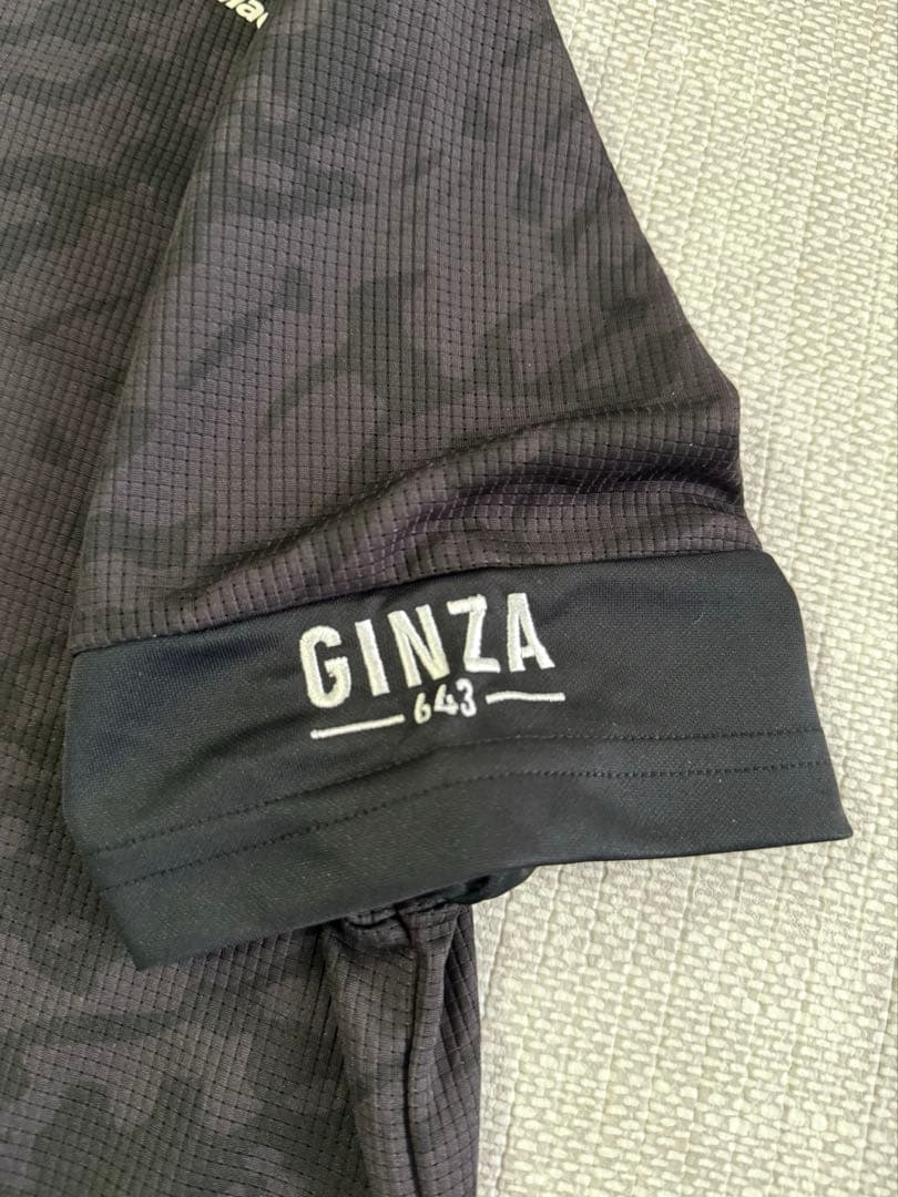 新品　GINZAロゴ　テーラーメイド ゴルフウェア 半袖 ポロシャツ サンド柄