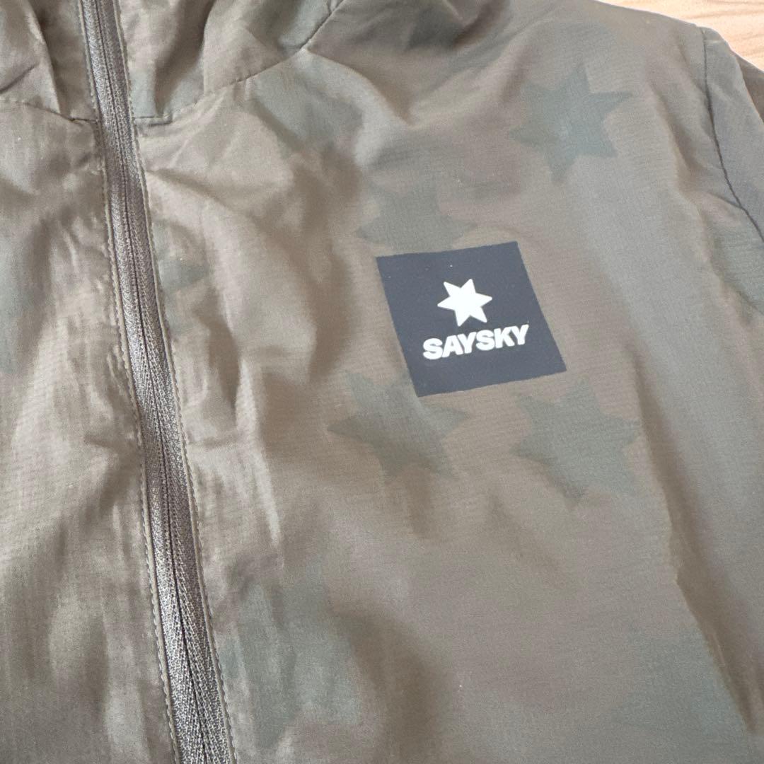 SAYSKY XSウィンドブレーカー 星柄オリーブ